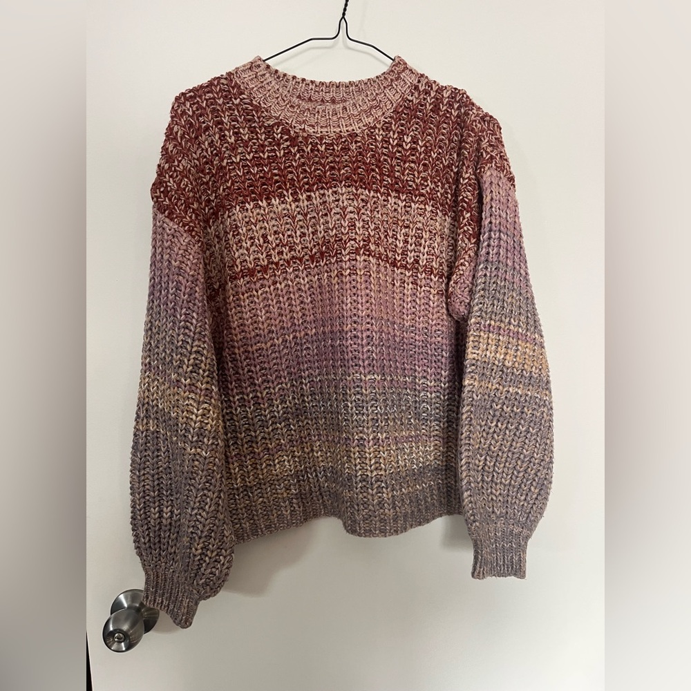 “Devoted” Multicolor Knit Women's Sweater